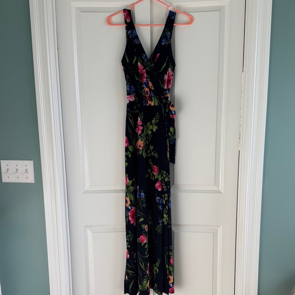 Floral Sleeveless Maxi Dress by Le Lis